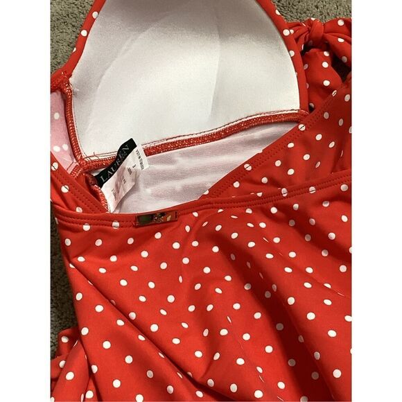 New. Lauren Ralph Lauren dot swimsuit. 6. Retails $139 - Picture 10 of 10